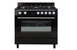 Bush BSC90DFB Dual Fuel Range Cooker - Black